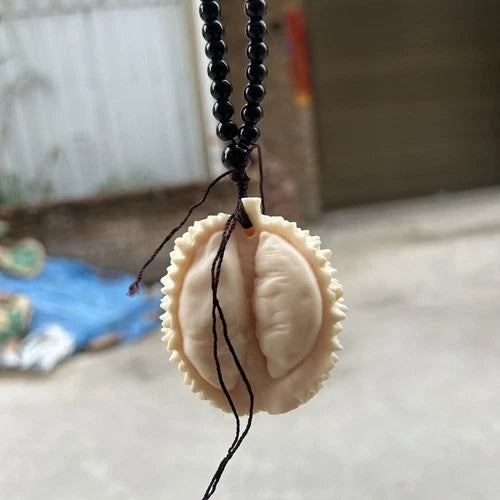Resin Durian Feng Shui Pendant Car Hanging Ornament Hand-Carved Piece 07FC0E-D4 - KOEEK
