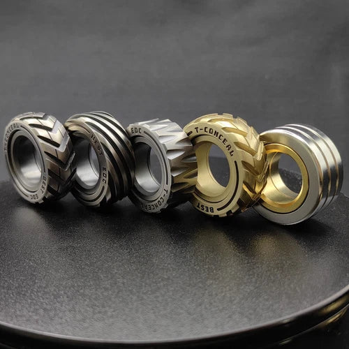 Fidget Spinner Mechanic Ring Metal EDC Slider Stress Relief Adults Toys 07FC0E-D4 - KOEEK