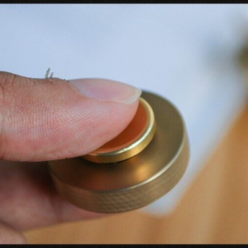 Fidget Mini Cyclone Hand Twisted Spinner Brass EDC Stress Relief Desk Toys Gift 07FC0E-D4 - KOEEK