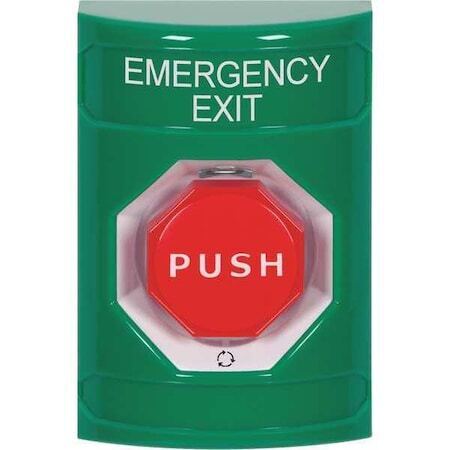 new SAFETY TECHNOLOGY INTERNATIONAL SS2109EX-EN Emergency Exit Push Button Green SPD koeek - KOEEK