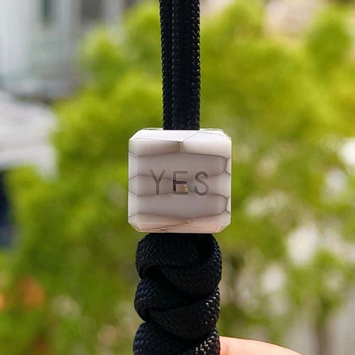 1PC EDC Resin Knife Lanyard Bead Paracord Pendant Charm DIY Bracelet Making Bead 07FC0E-D4 - KOEEK