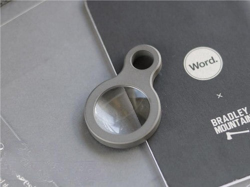 EDC Titanium Alloy Magnifier Glass Convex Lens Outdoor Portable Multi Tool 07FC0E-D4 - KOEEK