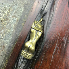 Sexy Brass Half Naked Goddess Keychain Pendant 07FC0E-D4 - KOEEK