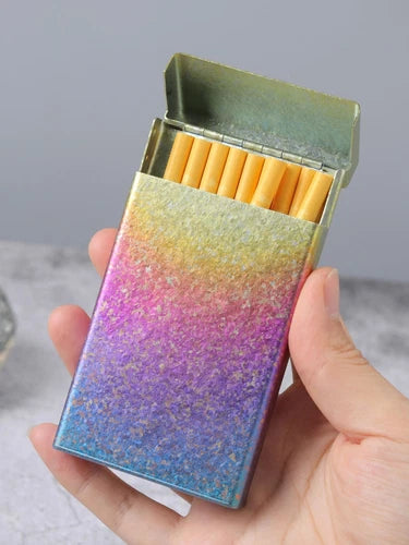 Titanium Cigarette Box Smoker Portable The Pack Metal Protective Case 07FC0E-D4 - KOEEK
