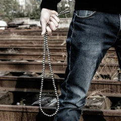 EDC Kung Fu Tactical Bracelet Stainless Steel Martial Arts wrist Whip Chain 07FC0E-D4 - KOEEK