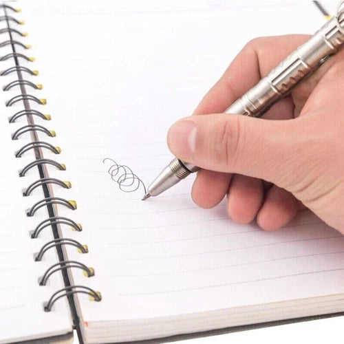 EDC Stainless Steel Pocket Ball Pen Ballpoint Pen Office Signature Outdoor Tool 07FC0E-D4 - KOEEK