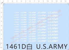 US ARMY 2-5mm Height different scales Military model Markings Water Decal white 07FC0E-D4 - KOEEK