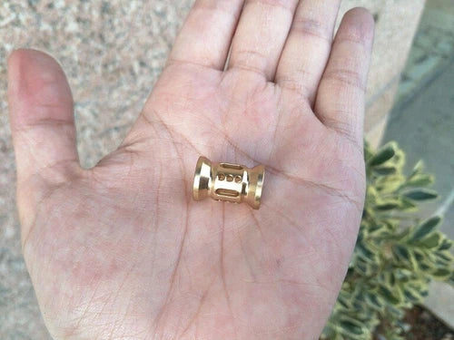 1PC Brass Knife Lanyard Bead Paracord Necklace Pendant Bracelet Making Bead EDC 07FC0E-D4 - KOEEK