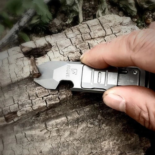 Titanium Pry Bar Crowbar Bottle Opener with Fidget Slider Toy Pocket Multi Tools 07FC0E-D4 - KOEEK