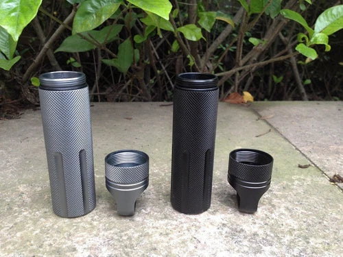 EDC Aluminum alloy Survival Waterproof Pill Case Box Container Bottle 131*30.5mm 07FC0E-D4 - KOEEK