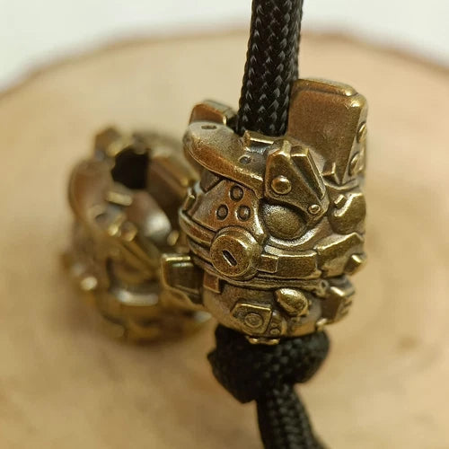 Mechanical Dinosaur Brass Bead Parachute Cord Knife Lanyard Pendant Accessories 07FC0E-D4 - KOEEK