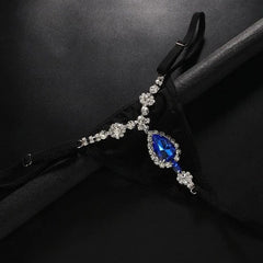 Rhinestone Bikini Body Chain Women Lingerie Underwear Teardrop Jewelry Accessory 07FC0E-D4 - KOEEK