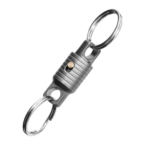 EDC 360 Degree Rotation Titanium Alloy Gimbal Keychain w Key Ring Car Keychains 07FC0E-D4 - KOEEK