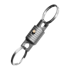 EDC 360 Degree Rotation Titanium Alloy Gimbal Keychain w Key Ring Car Keychains 07FC0E-D4 - KOEEK