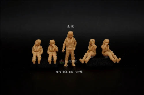 3D printing 1/72 Modern US Army F35 pilot 5 person model Unpainted- 07FC0E-D4 - KOEEK