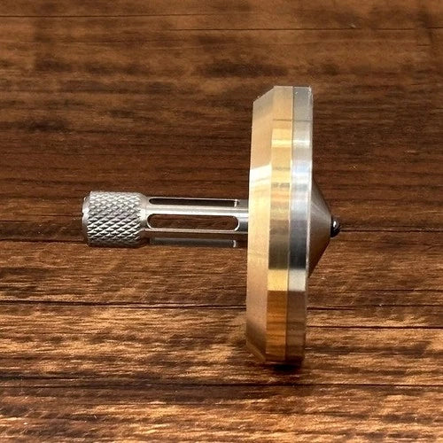 Titanium Brass Spinning Top Desktop Spinner Gyro Fidget Toy Stress Relief EDC 07FC0E-D4 - KOEEK
