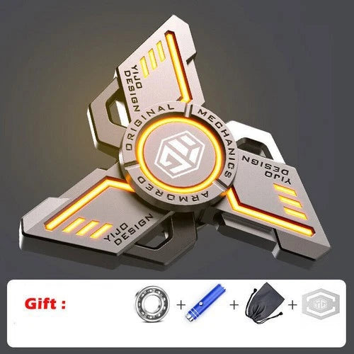 Metal Finger Toy Fidget Spinner EDC Toy Gyroscope Stress Relief Toy Luminous Toy 07FC0E-D4 - KOEEK