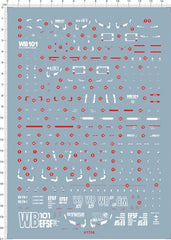 Super Detail Up MG 1/100 Scale RX-78-1 WB101 GDM Model Kit Water Slide Decal 07FC0E-D4 - KOEEK