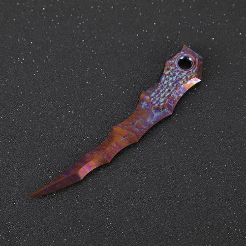 EDC Titanium Alloy Beads Pendant Paracord Outdoor Decorations Bracelet Tools 07FC0E-D4 - KOEEK
