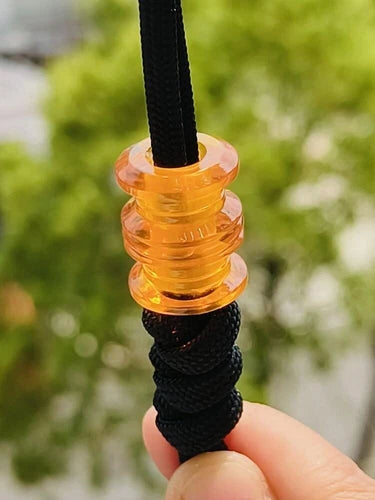 Resin Knife Lanyard Bead Necklace Paracord Pendant Bracelet Bead Charm DIY EDC 07FC0E-D4 - KOEEK