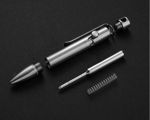 Titanium Alloy Ball Point Pen Portable Collection Writing Short Pen EDC Tools 07FC0E-D4 - KOEEK