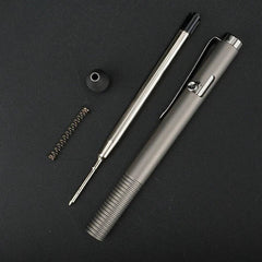 Titanium Pocket Ball Pen Ballpoint Pen Office Signature Students Pen Outdoor EDC 07FC0E-D4 - KOEEK