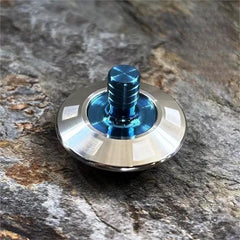 Titanium Stainless Steel Spinning Top Gyroscope Gyro Desktop Fidget Toy EDC Gift 07FC0E-D4 - KOEEK