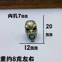 Man-Ape rass Bead Parachute Cord Knife Lanyard Pendant EDC DIY Accessories 07FC0E-D4 - KOEEK