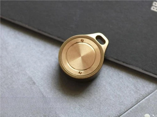 EDC Mini Brass Compass Pocket Survival Compass Keychain Necklace Pendant Outdoor 07FC0E-D4 - KOEEK