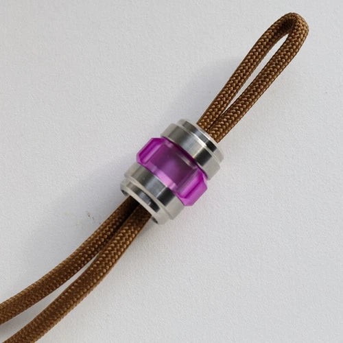 EDC Titanium Resin Knife Lanyard Bead Paracord Necklace Pendant Bracelet Making 07FC0E-D4 - KOEEK