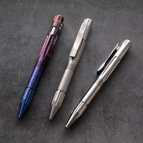 1PC Titanium Ballpoint Pen EDC Pocket Pen Office Business Writing Signature Gift 07FC0E-D4 - KOEEK