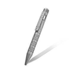 Titanium Alloy Ballpoint Pen Office Signature Gel Pen W/ Clip Outdoor EDC Tools 07FC0E-D4 - KOEEK