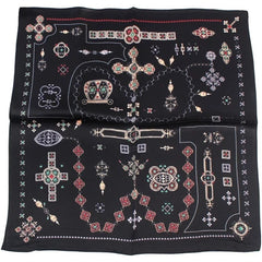 Pure Mulberry Silk Square Scarf For Hair Women Men Natural Silk Neckerchief 07FC0E-D4 - KOEEK