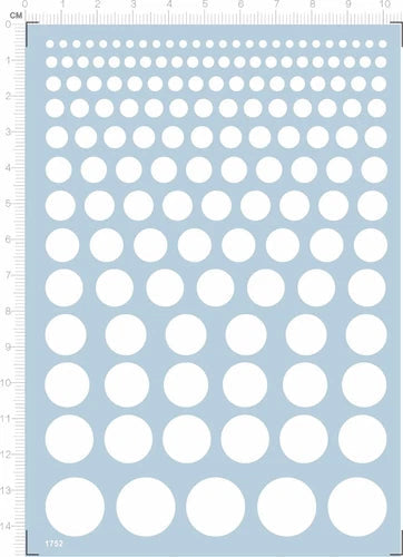 1/43 1/24 1/72 1/35 2-16mm all size Round Dot Markings Water Slide Decal White 07FC0E-D4 - KOEEK