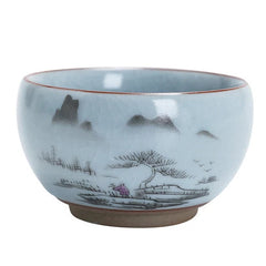Master Cup Crackle Glaze Ruyao Craft Porcelain Tea Cup Chinese Kungfu Cup 95ml 07FC0E-D4 - KOEEK