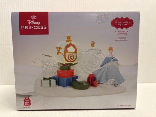 Disney Cinderella  Holiday Christmas Lighted Carriage NIB St. Nicholas Square DISNEY - KOEEK
