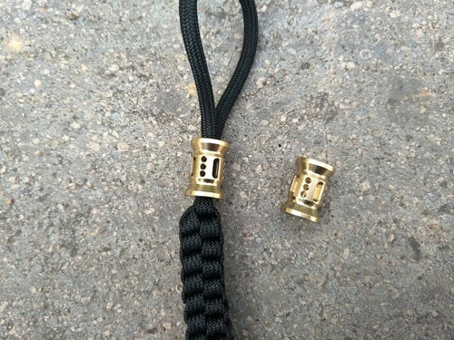 1PC Brass Knife Lanyard Bead Paracord Necklace Pendant Bracelet Making Bead EDC 07FC0E-D4 - KOEEK