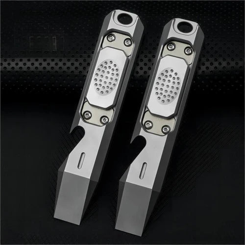 EDC Titanium Pry Bar Crowbar Bottle Opener Fidget Slider Toy Pocket Multi Tool 07FC0E-D4 - KOEEK