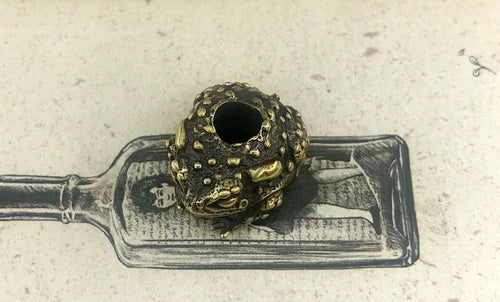 Frog Paracord Bead Hand-Casted Brass Charms EDC Accessories Pendant Buckle 07FC0E-D4 - KOEEK