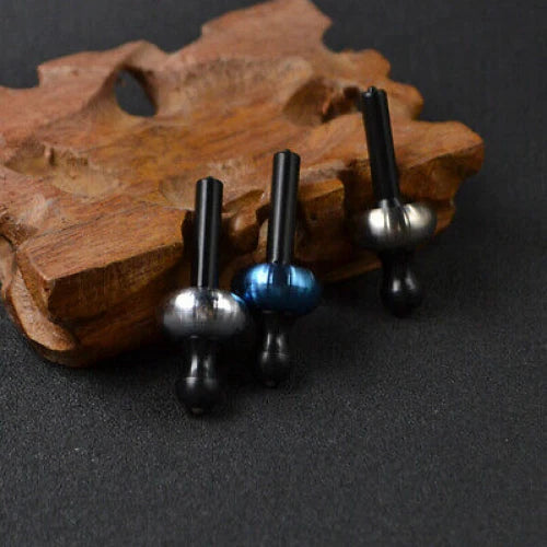 EDC Titanium Alloy Mushroom Hand Twist Spinning Tops Fingertip Hand Spinner Toy 07FC0E-D4 - KOEEK