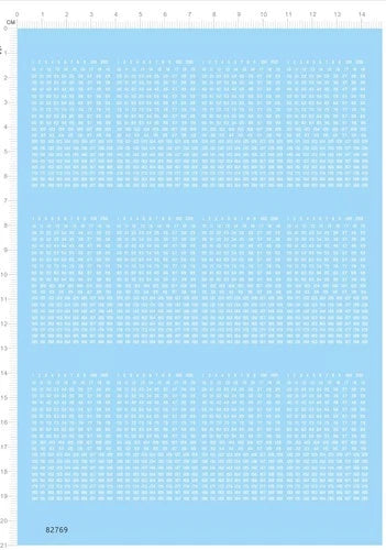 1/700 1-200 Ship Hull Number Naval Markings Military Water Slide Decal White 07FC0E-D4 - KOEEK