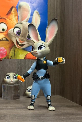 GONG X Zootopia Cartoon Action Figure Toy Gift Judy and Nick Wilde Set GONG - KOEEK