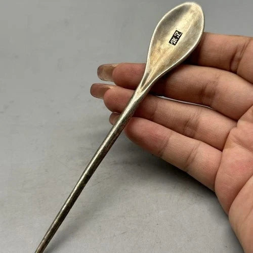 Vintage Silver Plated Copper Hairpin Floral Engraved Chinese Style 07FC0E-D4 - KOEEK