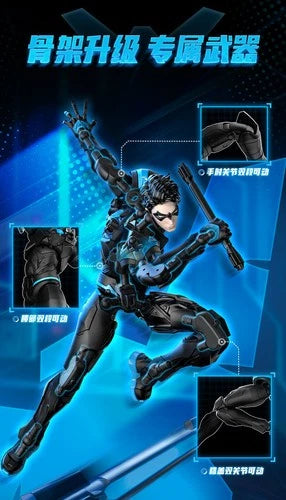 Official BLOKEES DC Heroes Champion Class Nightwing 1/12 Articulated Figure BLOKEES - KOEEK