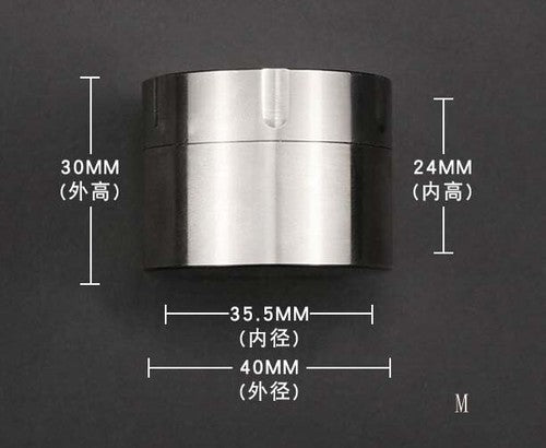 Titanium Alloy Waterproof Case EDC Outdoor Travel Sealed Medicine Storage Box 07FC0E-D4 - KOEEK