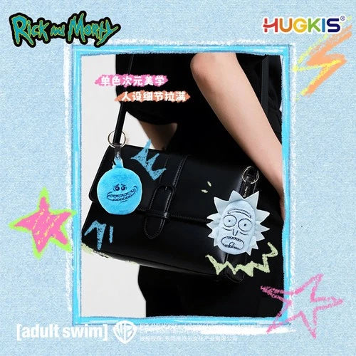 HUGKIS Rick and Morty Monochrome Universe Rick Plush Keychain Doll Gift 07FC0E-D4 - KOEEK