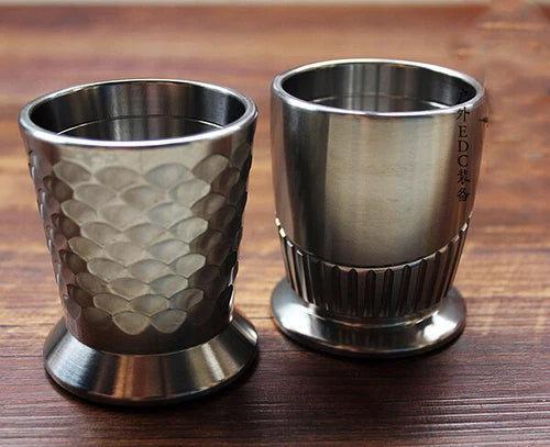 Pure Titanium Drink Water Coffee Beer Tea Cup Mug Tumbler Drink Cup 07FC0E-D4 - KOEEK