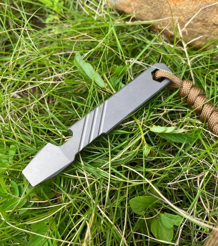 Outdoor Titanium Alloy Multi Tools Pry Bar Crowbar Bottle Opener Wrench EDC 07FC0E-D4 - KOEEK
