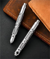 Titanium Mini Ballpoint Pen Portable Writing Pen Keychain EDC Multifunction Gift 07FC0E-D4 - KOEEK