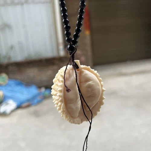 Resin Durian Feng Shui Pendant Car Hanging Ornament Hand-Carved Piece 07FC0E-D4 - KOEEK